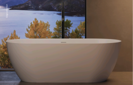 Фото Ванна из литьевого мрамора 170 см DEA Design Edge (DD8670 1700 18) белый матовый