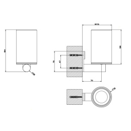 Стакан Gessi Gessi316 (54707#239) сталь матовая