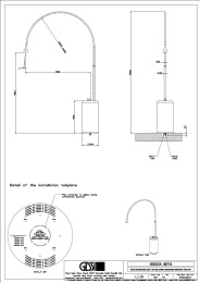 Смеситель для раковины Gessi Goccia (33713#031) черный, хром