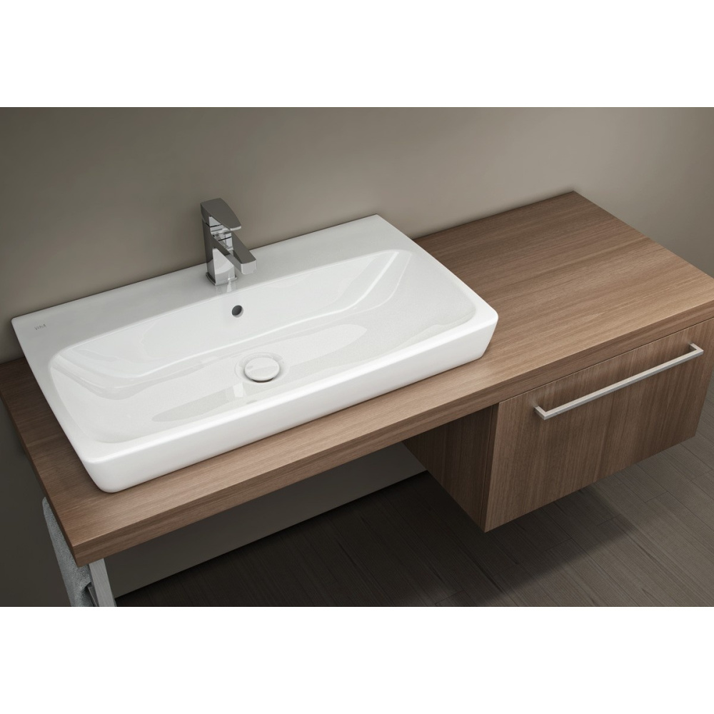 Раковина универсальная 80 см Vitra Metropole (5663B003-0001) белый