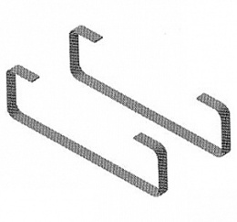 Фото Крепеж для держателя полотенца Hatria Susan (Y0K601) хром