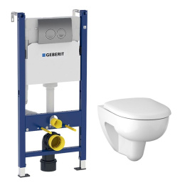 Geberit Renova 500.124.21.R Комплект инсталляция и унитаз подвесной, безободковый