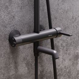 Душевая система с термостатом Damixa Scandinavian Pure (936740300) черный