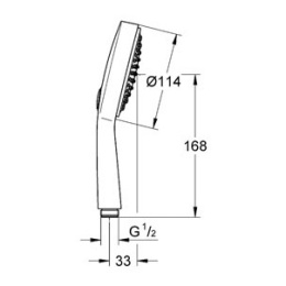 Ручной душ Grohe Power & Soul Cosmo 27660000