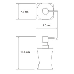 Дозатор для жидкого мыла WasserKRAFT Exter 5599