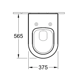 Комплект унитаз Villeroy&Boch Subway 2.0 Plus 560010R1P+9M68S101+458.124.21.1 с инсталляцией
