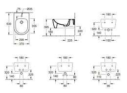 Фото Биде подвесное Villeroy Boch Avento 54050001 (альпийский белый)