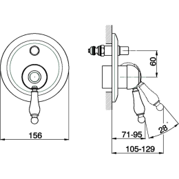 Смеситель для ванны Cisal Arcana Empress EM00210021, хром