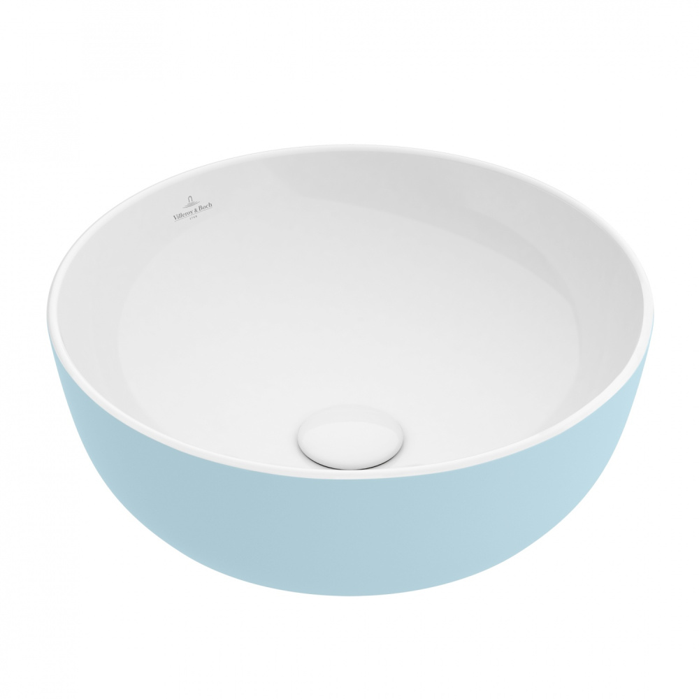 Фото Раковина накладная Villeroy Boch Artis 417943BCW0 круглая 43 см (цвет fog)