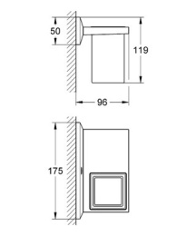 Фото Grohe Allure Brilliant 40503000 Стакан, стеклянный