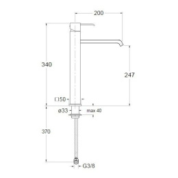 Cristina ROUND RN26751 Смеситель для раковины