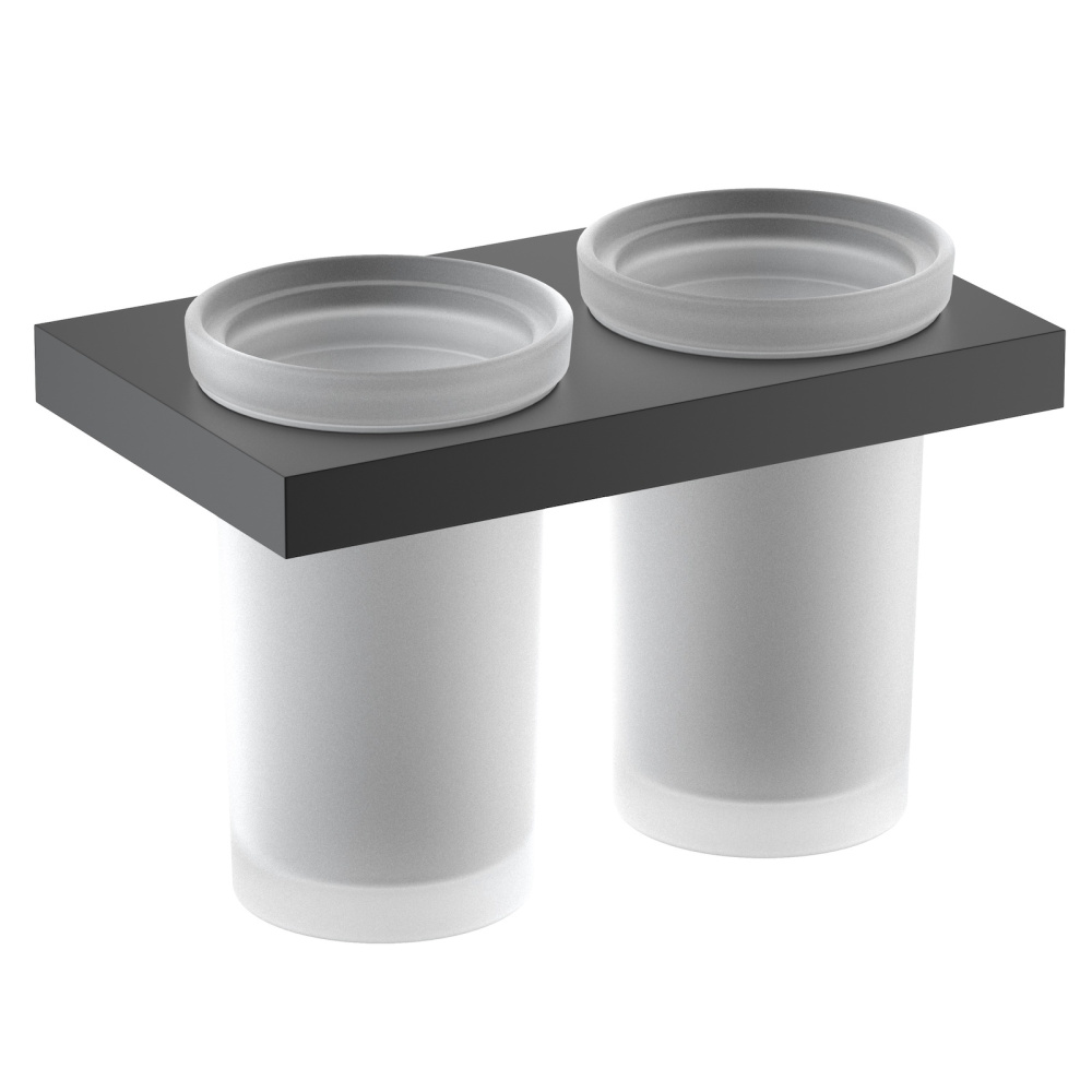 Фото Стакан для зубных щеток двойной Timo Petruma 15234/03 черный