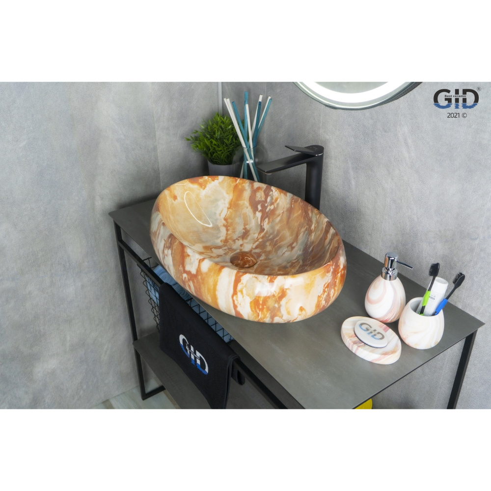 Раковина накладная Gid Mnc169