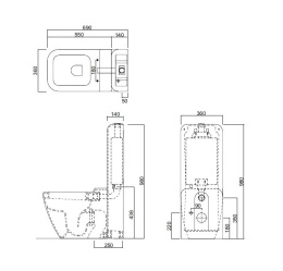 Фото Бачок напольный CIELO Shui SHCM B