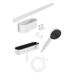 Фото Душевой гарнитур Hansgrohe WallStoris 24250700 белый