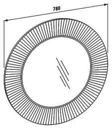 Зеркало Laufen Kartell 3.8633.1.082.000.1