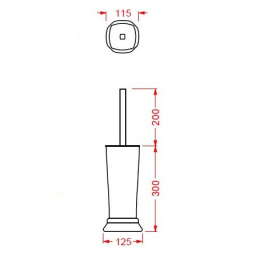 Ершик туалетный ArtCeram Civitas (CIC004 01) хром белый