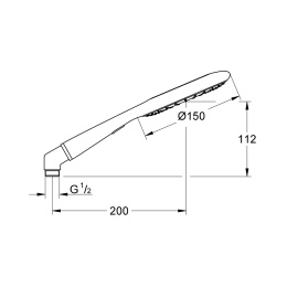 Grohe Rainshower Icon 27637000 Душ ручной, 2 вида струи