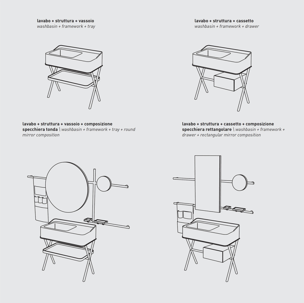 Фото Ceramica CIELO Siwa SWLA MU - Раковина для ванной комнаты 90*50 см (Muschio)