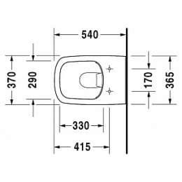 Подвесной унитаз Duravit Durastyle 2538090000, белый