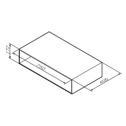 Шкаф открытый Am.Pm Gem (M90OHX0750NF) Орех