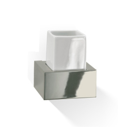 Фото Стакан для зубных щёток Decor Walther Brick (0591934), никель