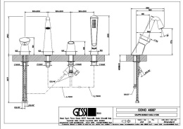 Фото Смеситель для ванны Gessi Cono (45037#031) хром