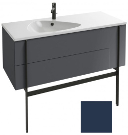 Тумба под раковину Jacob Delafon Nouvelle Vague 120 см, EB3036-G98, 3 ящика, цвет - темно-синий глян