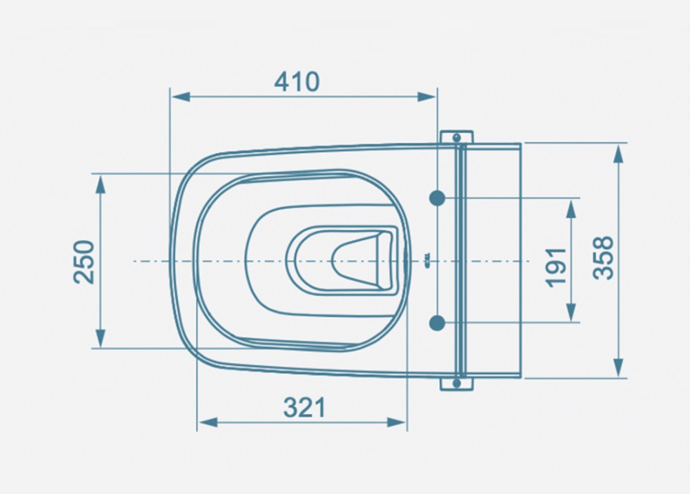Подвесной унитаз-биде TECEone 9700200 35.8 х 54 x 39.2 см подвесной, белый