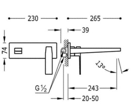 Tres Slim 20220001 Смеситель для раковины