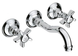 Фото Смеситель Nicolazzi Dames Anglaises, 1477CR18 настенный для раковины на 3 отверстия, хром
