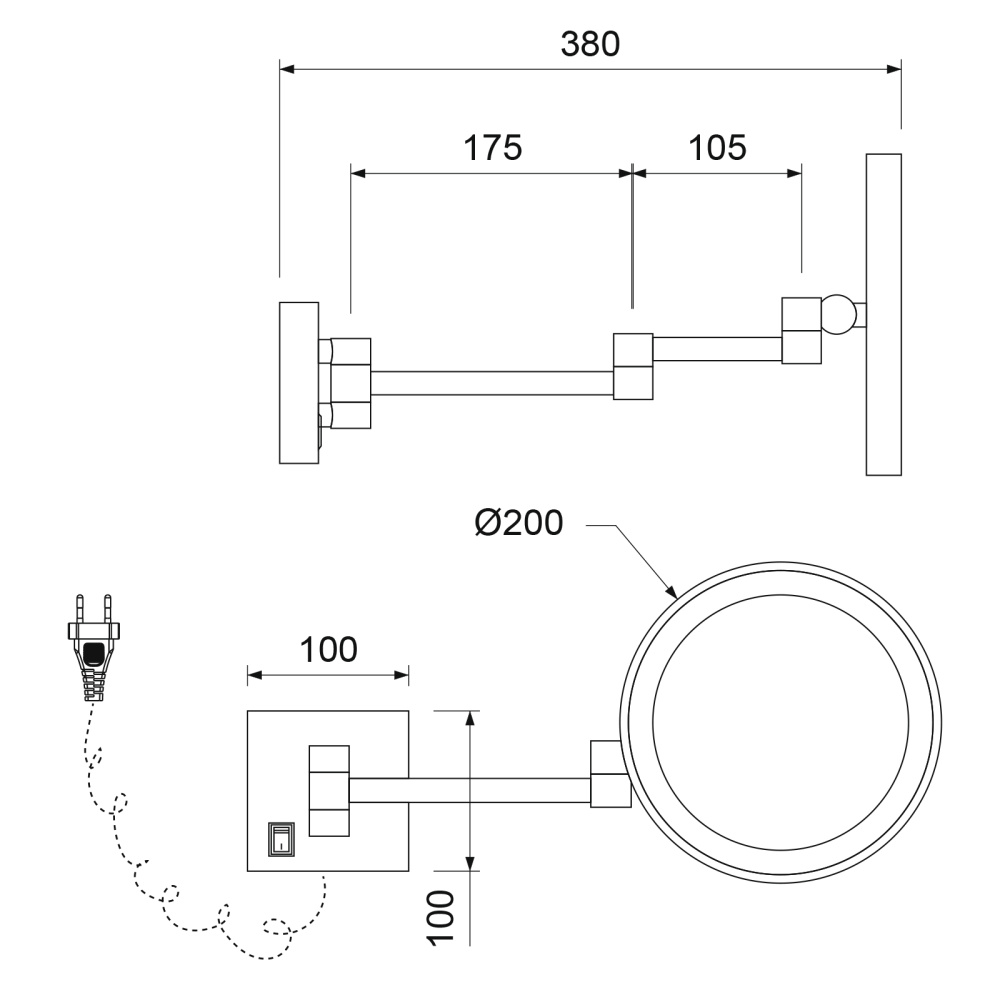 Фото Зеркало с подсветкой Timo Luiro 18474/00 хром