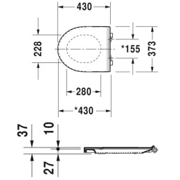 Инсталляция Geberit с унитазом Duravit Durastyle 458.125.21.1/45620900A1/0020790000, белый