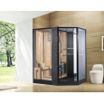 Душевая кабина 180x130x220 Orans SR-89103LS (89103LBLH) Черный, длинная дверная ручка