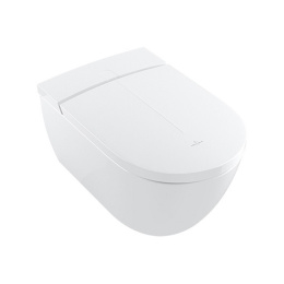 Унитаз подвесной Villeroy & Boch ViClean-I V0E200R1 с функцией биде, альпийский белый CeramicPlus