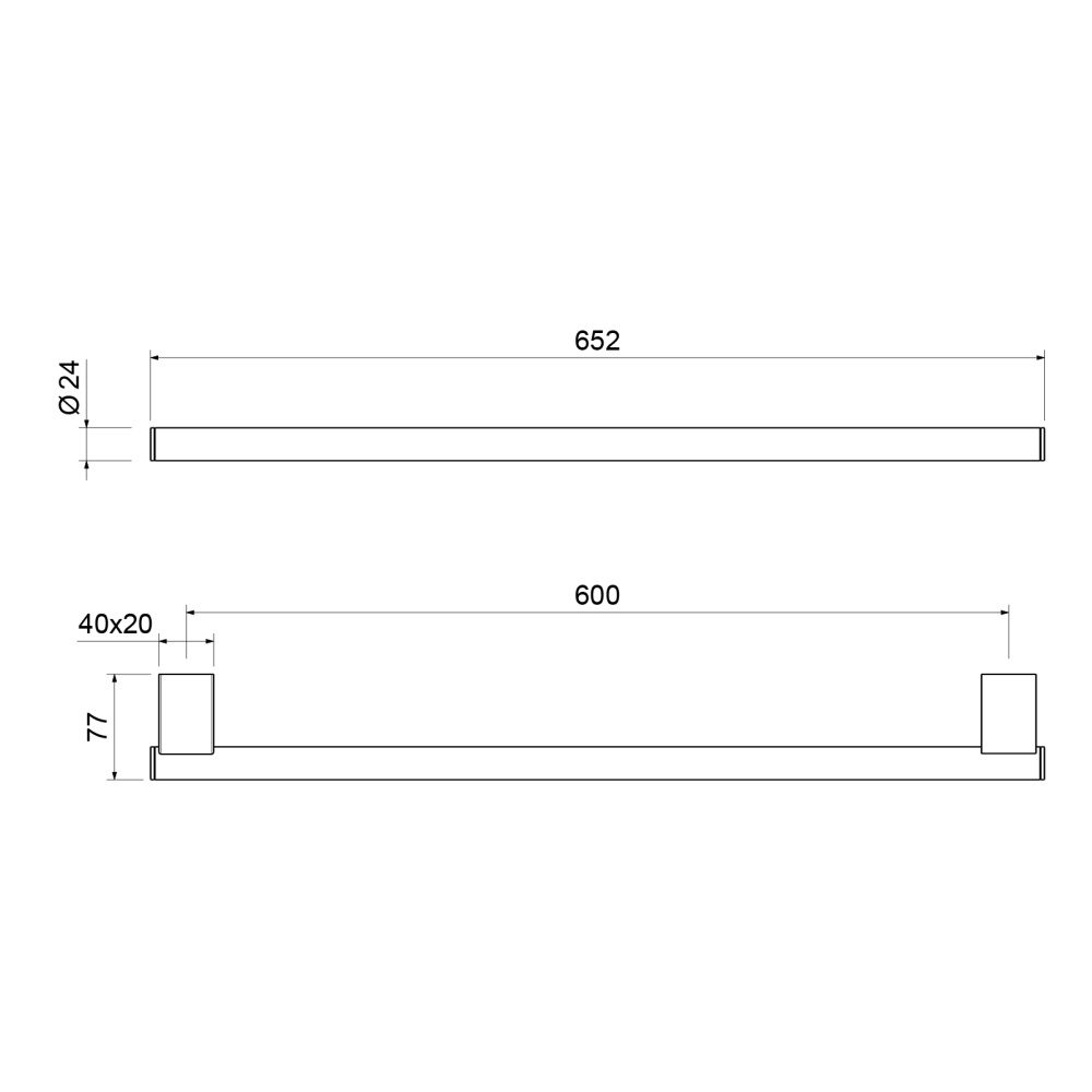 Фото Полотенцедержатель Timo Luiro 18553/00 хром