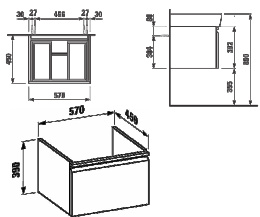 Фото Тумба под раковину Laufen Pro New 4830420954631 (4.8304.2.095.463.1)