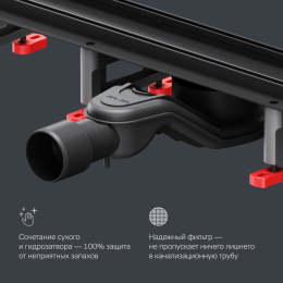 Фото Трап для душа Am.Pm MasterFlow (W01SC-U11-060-04BM) Черный