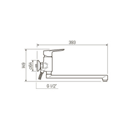 Смеситель РМС SL131-006F для ванны