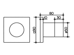 Фото Запорный вентиль Keuco Ixmo 59557010002, хром