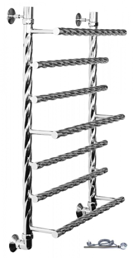 Полотенцесушитель Двин Q BRAID electro 100/60 1"-3/4"-1/2" Электрический ТЭН справа К эл, Полированн