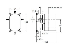 Cristina PD43551 Внутренний механизм смесителя