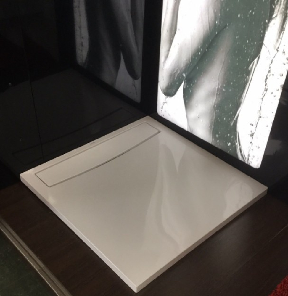 Белый квадратный душевой поддон из материала Flight, 80 х 80 см Jacob Delafon E62510-00