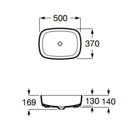 Фото Раковина Roca Inspira (327500000) белый