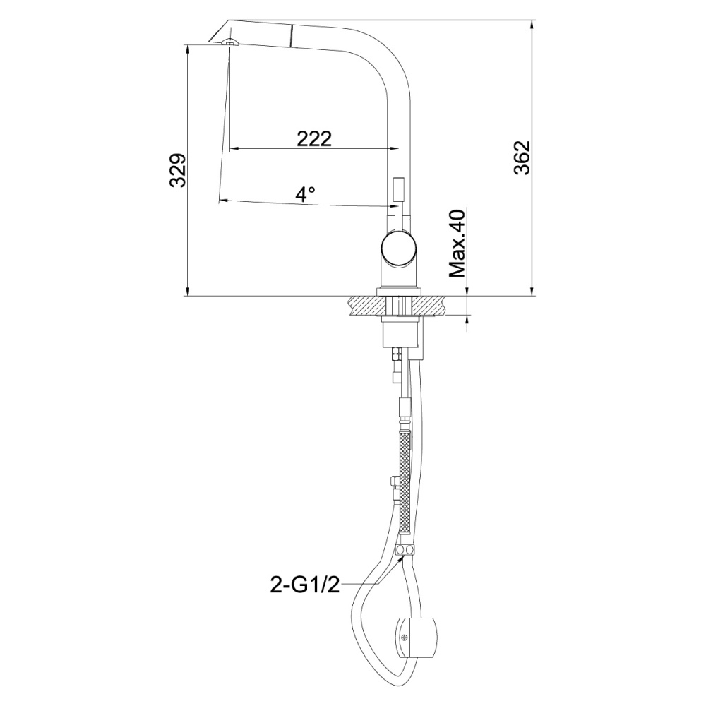 Смеситель для кухонной мойки Lemark Expert (LM5075S)