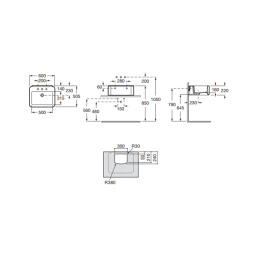 Раковина 60 см Roca Element (327571000) белый