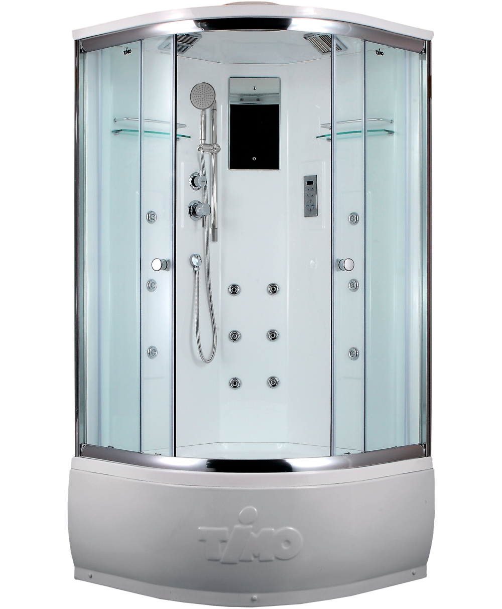 Фото Душевая кабина 90x90x220 Timo (T-7790) С гидромассажем, акрил, Поддон глубокий