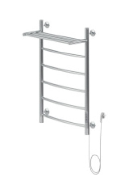 Фото Полотенцесушитель электрический Aquanet Romeo 80х50 Тэн справа, с полкой