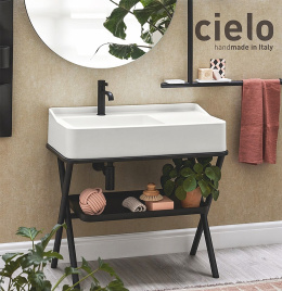 Ceramica CIELO Siwa SWLA B - Раковина для ванной комнаты 90*50 см (белая глянцевая)