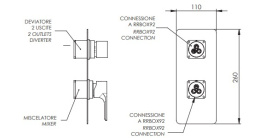 Фото Remer Energy EY92KBNPO Смеситель для ванны - внешняя часть (никель шлифованный)